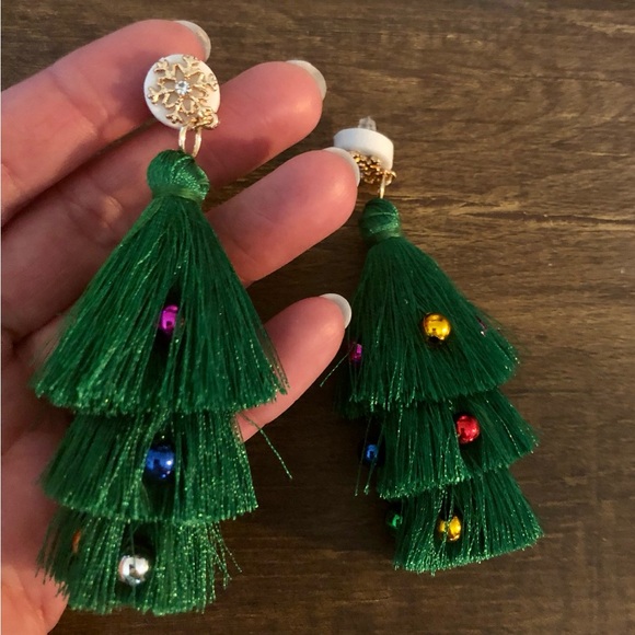 Christmas Tree Christmas Tree Dangle Drop Earrings - Picture 10 of 13
